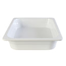 Thunder 1/2, 65mm, 12-3/4" x 10-3/8" x 2-1/2", White Color, Heavy-Duty Gastronorm Pan, Melamine, NSF, Each
