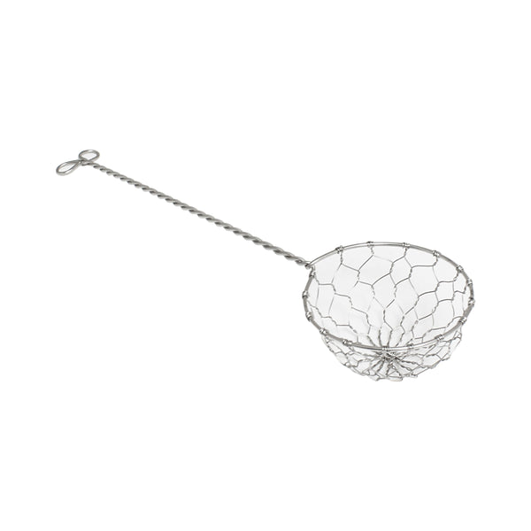 Thunder 2-3/8" Diameter x 1-3/8" Deep with 6-1/2" Handle Length, Hot Pot or Shabu-Shabu Skimmer, Stainless Steel, Each
