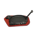 Thunder Griddle: 8-1/2" x 5-7/8" x 7/8", Gripper: 6" x 1-1/2" x 1/2", Wooden Board: 14-3/4" x 8-1/4" x 5/8", Steak Board (3 Piece Set), Cast Iron, Each