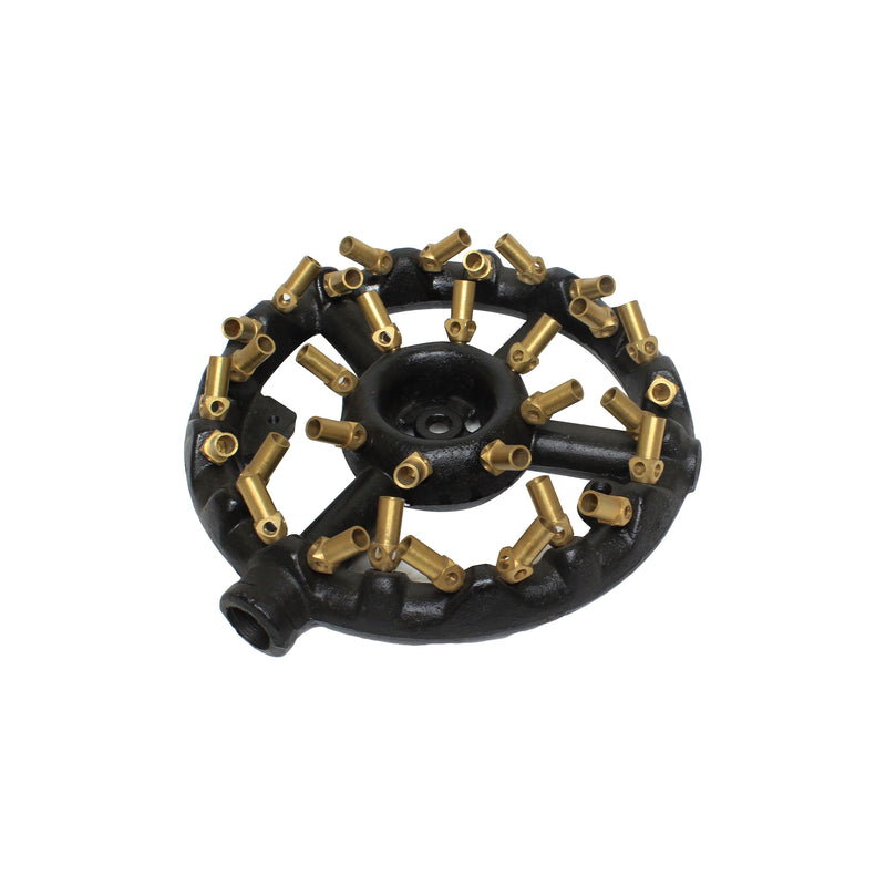 Thunder Jet Burner, 32 nozzles - Propane, Cast Iron Base with Copper Nozzle, Made in Taiwan, 100,000 BTU, Each