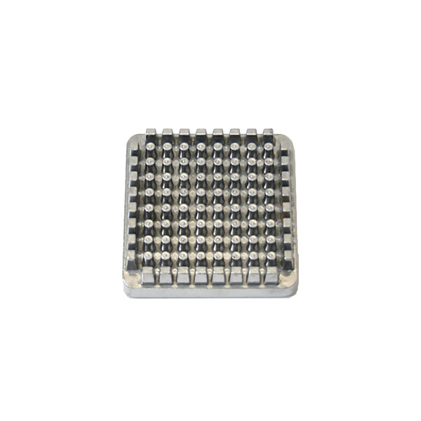 Thunder 1/4" Blade, 3" x 3" x 1" Pusher Block for French Fry Cutter Replacement, Aluminum Frame with Stainless Steel Blade, Each