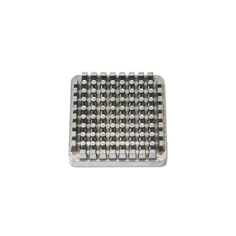 Thunder 1/4" Blade, 3" x 3" x 1" Pusher Block for French Fry Cutter Replacement, Aluminum Frame with Stainless Steel Blade, Each