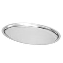 Thunder 11-5/8" x 8" x 5/8", Oval Sizzling Platter, Stainless Steel 18/0, Each