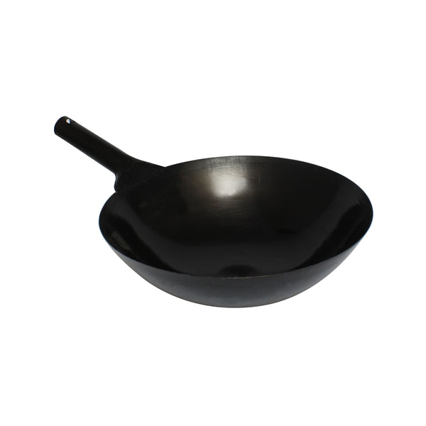 Thunder 16" Diameter x 4-1/2" Height, with 6-1/2" Handle, Taiwan Wok, Iron, Each