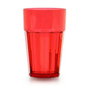Thunder 10 Oz, 3" Diameter X 4-3/4" Height, Diamond Tumbler, Red Color, Polycarbonate, Dozen