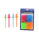 Thunder 3" Sword Picks, Assorted Color, Polystyrene, Pack of 500