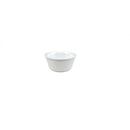 Thunder 3 Oz, 3-1/8" Diameter X 1-5/8" Height, Fluted Ramekin, White Color, Melamine, Dozen