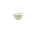 Thunder 4 Oz, 3-3/8" Diameter X 1-3/4" Height, Fluted Ramekin, Bone Color, Melamine, Dozen