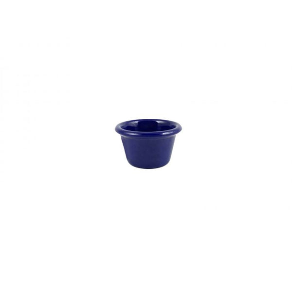 Thunder 1-3/4 Oz, 2-1/2" Diameter X 1-1/2" Height, Smooth Ramekin, Cobalt Blue Color, Melamine, Dozen