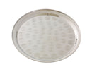 Thunder 14" Diameter, Round Tray with Narrow Rim, Stainless Steel, Each
