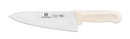 Thunder Chef's Knife, 8" Blade, White Polypropylene Handles, German Steel, NSF, Each