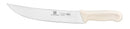 Thunder Cimeter Steak Knife, 9-1/2" Blade, White Polypropylene Handles, German Steel, NSF, Each