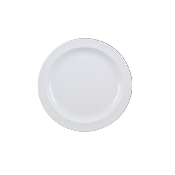 Thunder 10-1/4" Diameter X 1" Height, Dinner Plate, White Color, Melamine, Dozen