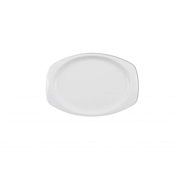 Thunder 9-1/2" X 6-3/4" X 5/8", Rectangular Platter, White Color, Melamine, Dozen