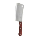 Thunder 6" x 2-3/4" Blade Size Asian Cleaver, Stainless Steel Blade, Wooden Handle, Each