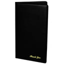 Thunder 5-3/4" x 9-1/2", Check Presentation Cover, Black Color, Faux Leather, PolyVinyl Chloride, Each