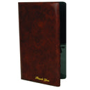 Thunder 5-3/4" x 9-1/2", Check Presentation Cover, Brown Color, Faux Leather, PolyVinyl Chloride, Each