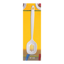 Thunder 12" X 2-5/8", Slotted Spoon, White Color, Melamine, Dozen