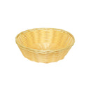 Thunder 8" Diameter x 2-1/4" Height, Round Woven Bread Basket, Natural Color, Polypropylene Plus Polyethylene and Wire, Each