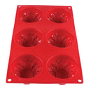 Thunder 3.89 oz Each Cavity, Dahlia Baking Mold, 6 Cavities, Silicone, Each