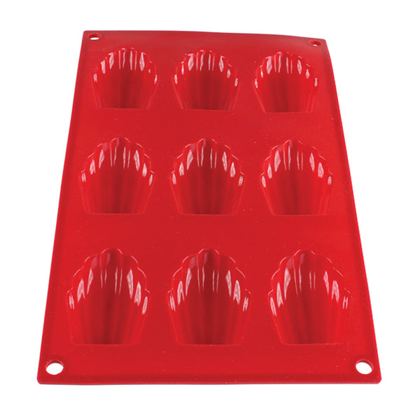 Thunder 1 oz, Madeleine Baking Mold, 9 Cavities, Silicone, Each