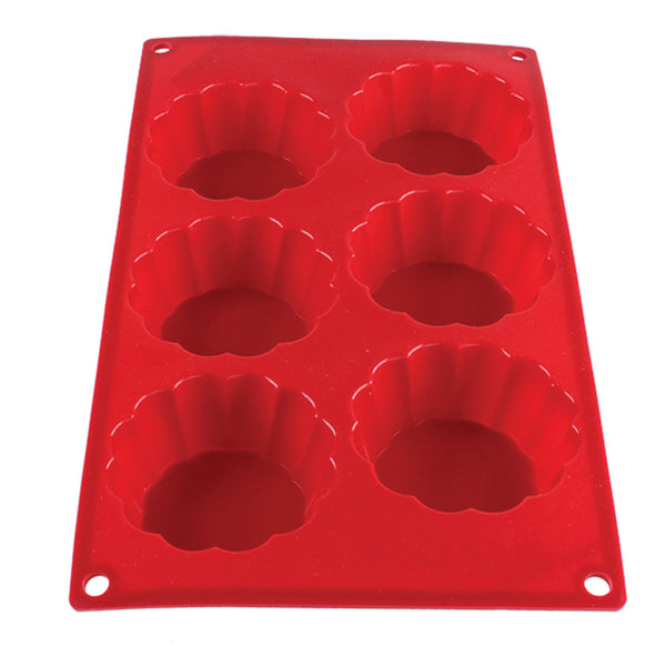 Thunder 3.7 oz, Brioche Baking Mold, 6 Cavities, Silicone, Each