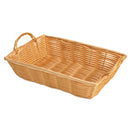 Thunder 12" x 8" x 3", Hand-Woven Basket with Handle, Polypropylene Plus Polyethylene and Wire, Each