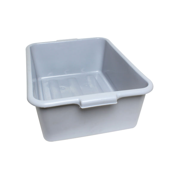Thunder 20-1/2" x 15-1/2" x 7", Bus Box, Gray Color, High-Density Polyethylene, Each