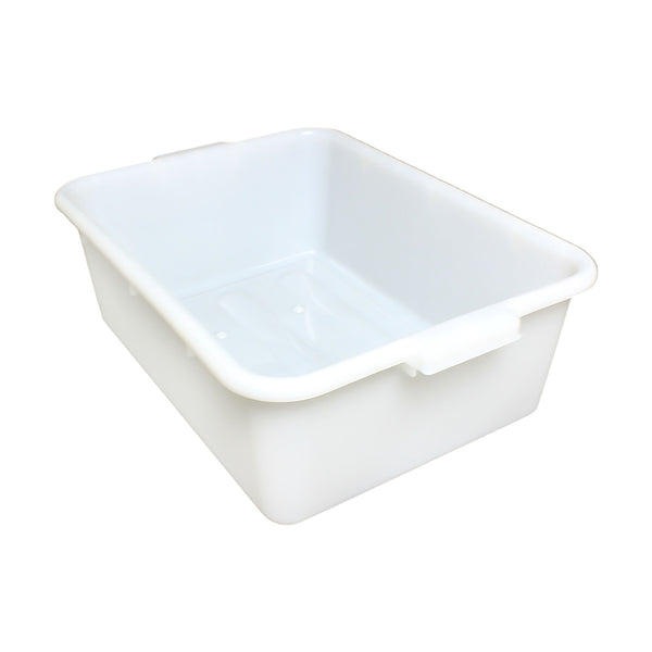 Thunder 20-1/2" x 15-1/2" x 7", Bus Box, White Color, High-Density Polyethylene, Freezer Safe, Each