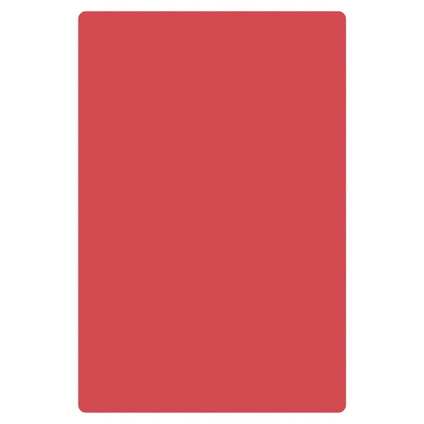 Thunder 18" x 12" x 1/2", Color Coded Cutting Board with Non-Absorbent and Non-Skid Surface, White Color, High Density Polyethylene, NSF, Each