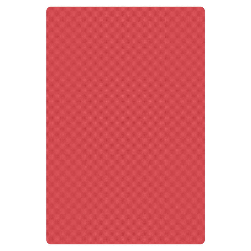 Thunder 18" x 12" x 1/2", Color Coded Cutting Board with Non-Absorbent and Non-Skid Surface, White Color, High Density Polyethylene, NSF, Each