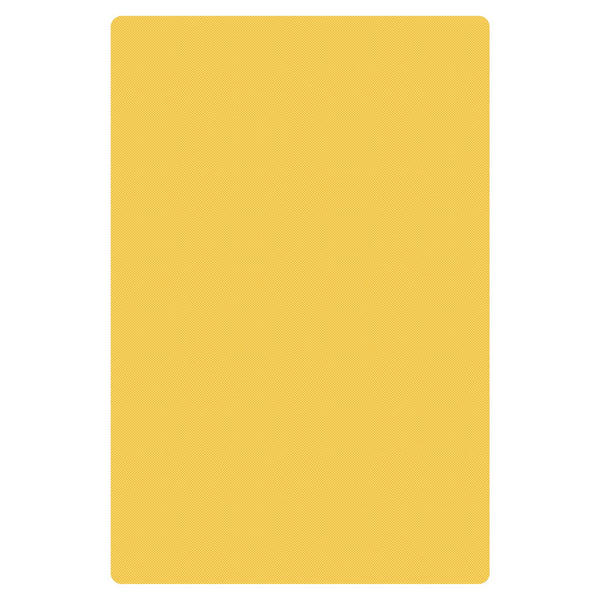 Thunder 18" x 12" x 1/2", Color Coded Cutting Board with Non-Absorbent and Non-Skid Surface, Yellow Color, High Density Polyethylene, NSF, Each