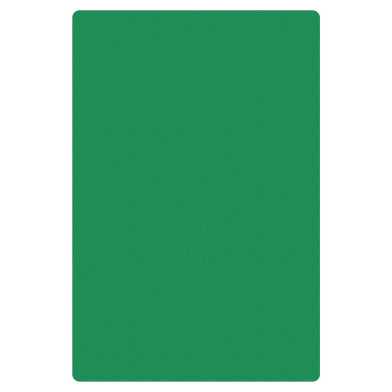 Thunder 20" x 15" x 1/2", Color Coded Cutting Board with Non-Absorbent and Non-Skid Surface, Green Color, High Density Polyethylene, NSF, Each
