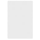 Thunder 20" x 15" x 1/2", Color Coded Cutting Board with Non-Absorbent and Non-Skid Surface, White Color, High Density Polyethylene, NSF, Each