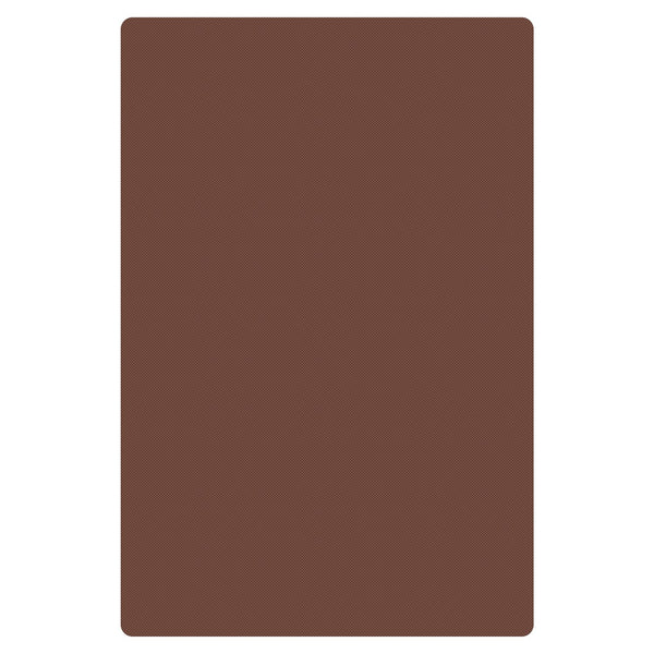Thunder 24" x 18" x 1/2", Color Coded Cutting Board with Non-Absorbent and Non-Skid Surface, Brown Color, High Density Polyethylene, NSF, Each