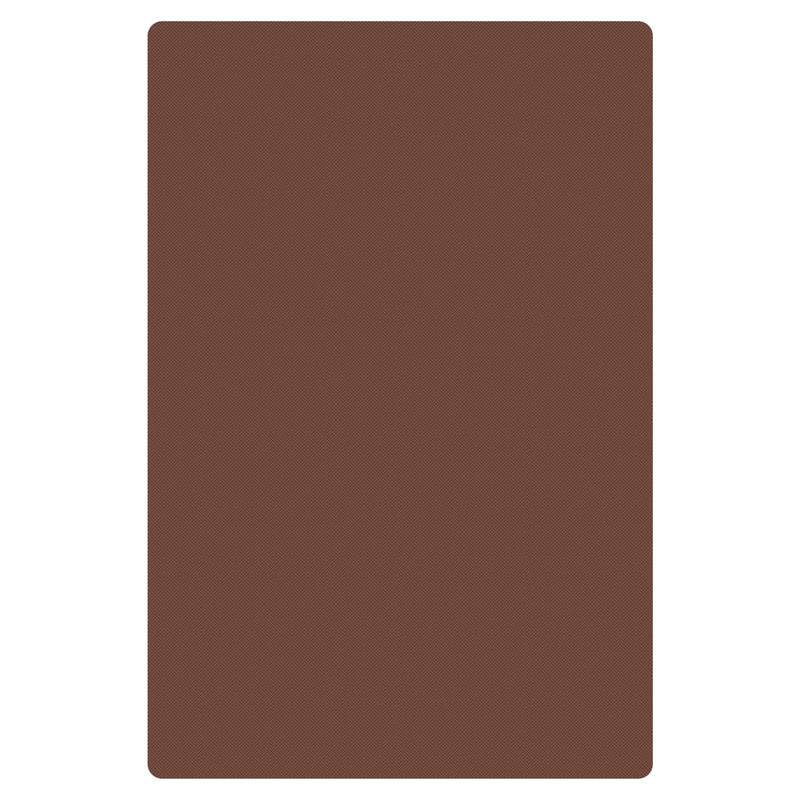 Thunder 24" x 18" x 1/2", Color Coded Cutting Board with Non-Absorbent and Non-Skid Surface, Brown Color, High Density Polyethylene, NSF, Each