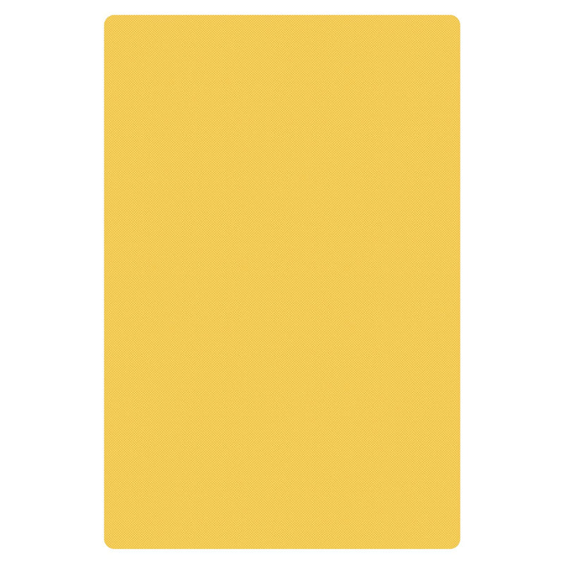 Thunder 24" x 18" x 1/2", Color Coded Cutting Board with Non-Absorbent and Non-Skid Surface, Yellow Color, High Density Polyethylene, NSF, Each