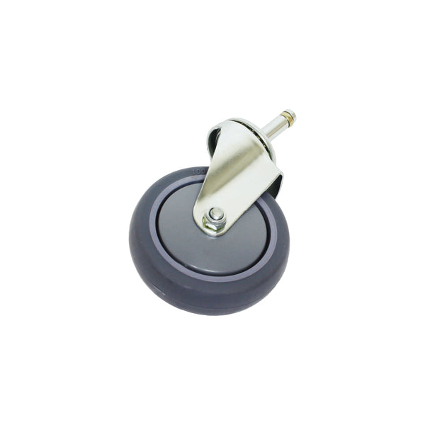 Thunder 4" Diameter x 6-2/3" Height Caster without Brake, fits for PLBC3316 & PLBC4019, Polypropylene & Thermoplastic Rubber, Each