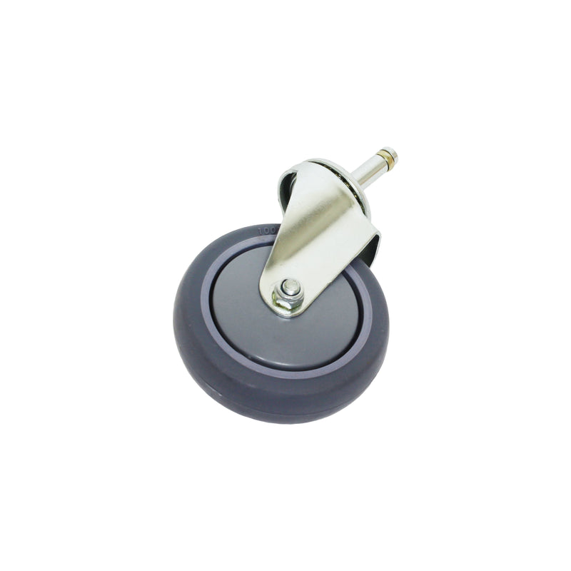 Thunder 4" Diameter x 6-2/3" Height Caster without Brake, fits for PLBC3316 & PLBC4019, Polypropylene & Thermoplastic Rubber, Each