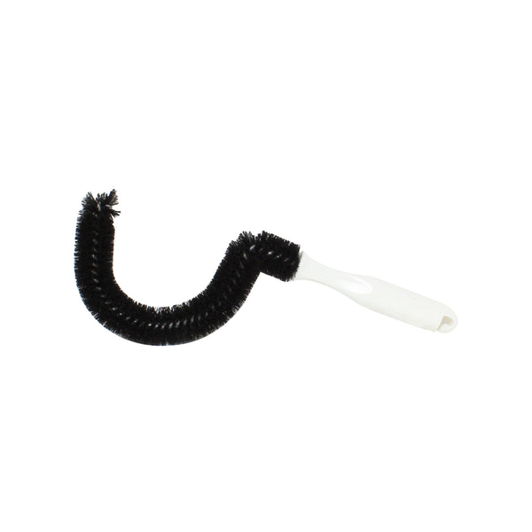 Thunder 12-1/4" Overall Length, 4/3-4" x 6-1/4" Brush with 5-1/2" x 1" Handle, Coffee Decanter Brush, Polypropylene and Nylon Brush with PolyVinyl Chloride Handle, Each