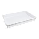 Thunder 18" x 26" x 3", Pizza Dough Box, White Color, Polypropylene, NSF, Each