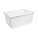 Thunder 12" x 18" x 9", 4.75 Gallon Food Storage Box, White Color, Polypropylene, NSF, Each