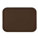 Thunder 10-1/2" x 13-5/8" x 7/8", Fast Food Tray, Rectangular, Brown Color, Polypropylene, NSF, Each
