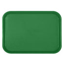 Thunder 12" x 16-1/4" x 7/8", Fast Food Tray, Rectangular, Green Color, Polypropylene, NSF, Each