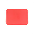 Thunder 14" x 17-3/4" x 7/8", Fast Food Tray, Rectangular, Plastic, Red Color, Polypropylene, NSF, Each