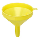 Thunder 8 oz, 4-1/8" Diameter x 4" Length and 0.6" Tube Diameter, Yellow Color Funnel, Polypropylene, Each