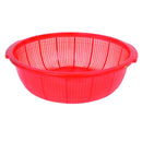 Thunder 18-1/2" Diameter x 5-3/4" Height, Round Perforated Colander with Grip Handles, Polyethylene, Comes in Assorted Red and Blue Colors, Each