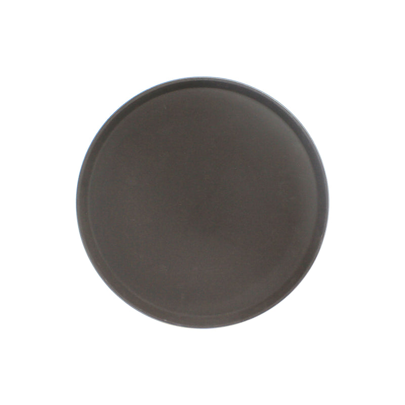 Thunder 14" Round Servicing Tray, Brown Color, Fiberglass, NSF, Each