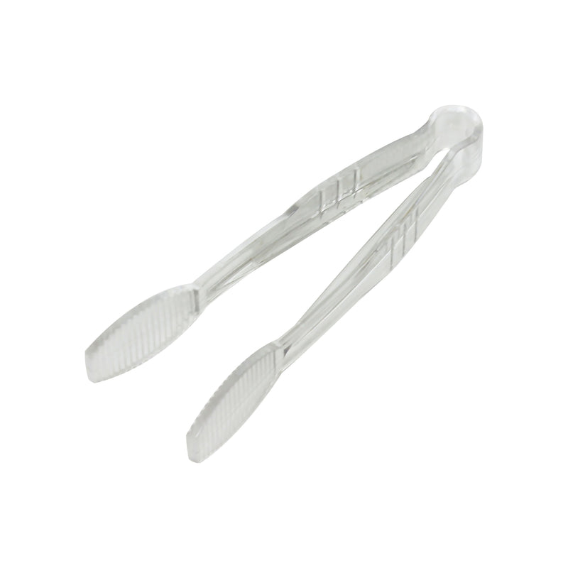 Thunder 6" x 1-5/8" x 1", Flat Grip Tong, Clear Color, Polycarbonate, One-Piece, NSF, Each