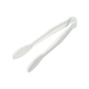 Thunder 6" x 1-5/8" x 1", Flat Grip Tong, White Color, Polycarbonate, One-Piece, NSF, Each